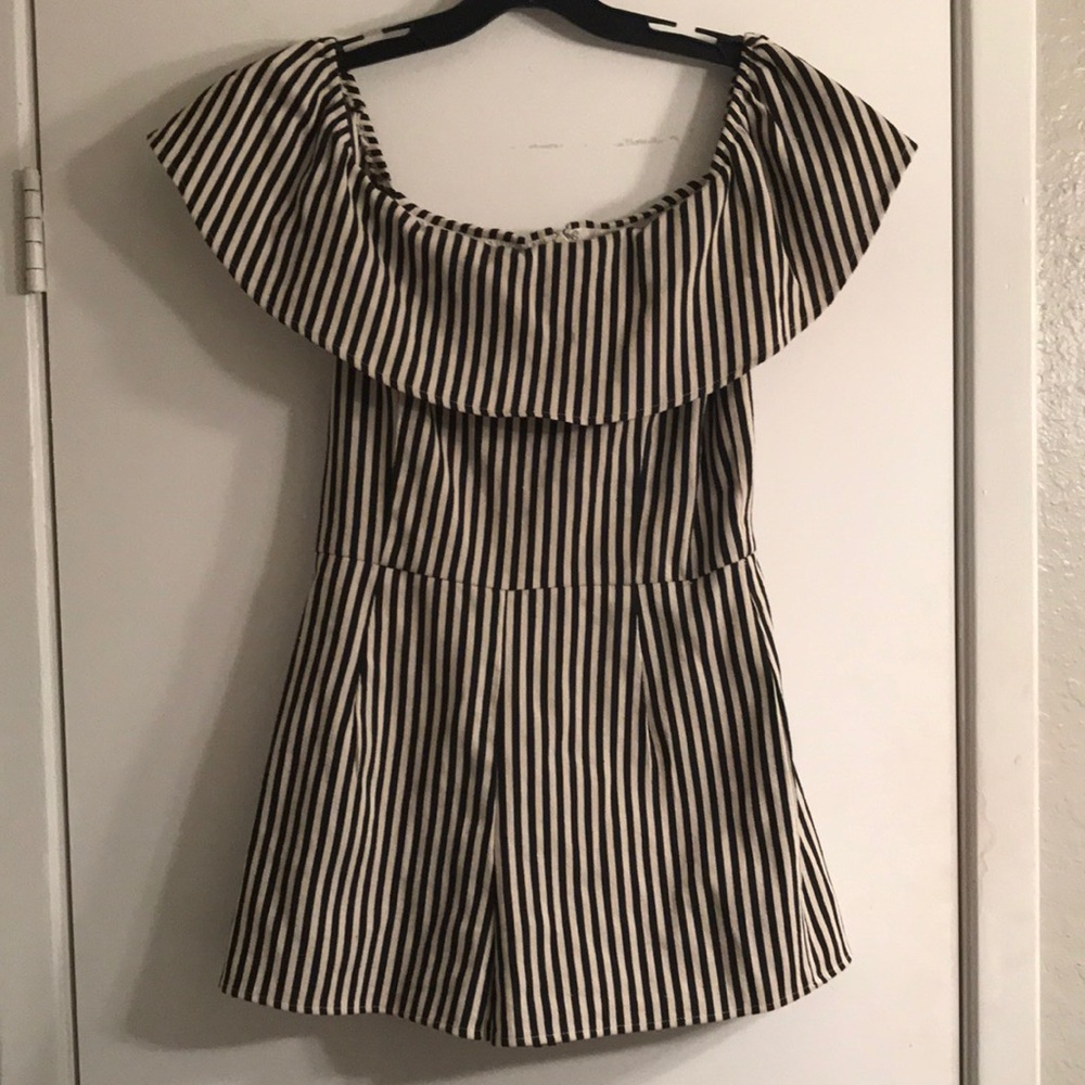 Sugar Lips Striped Romper